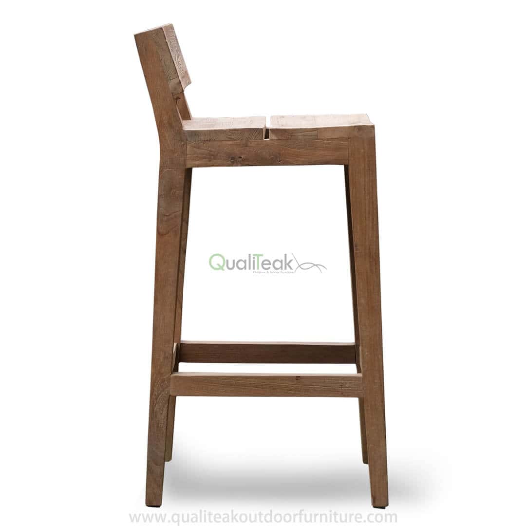 teak reclaimed outdoor bar