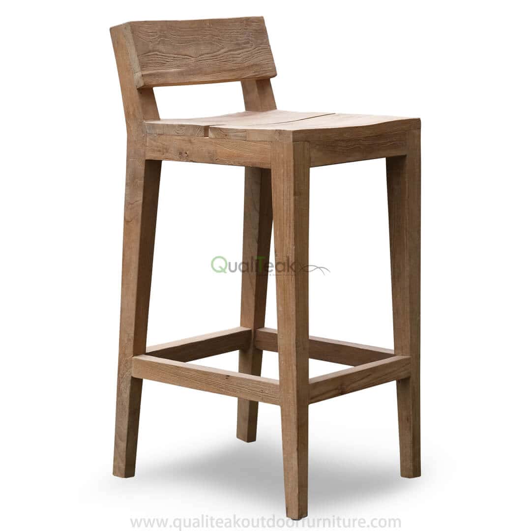 teak reclaimed outdoor bar
