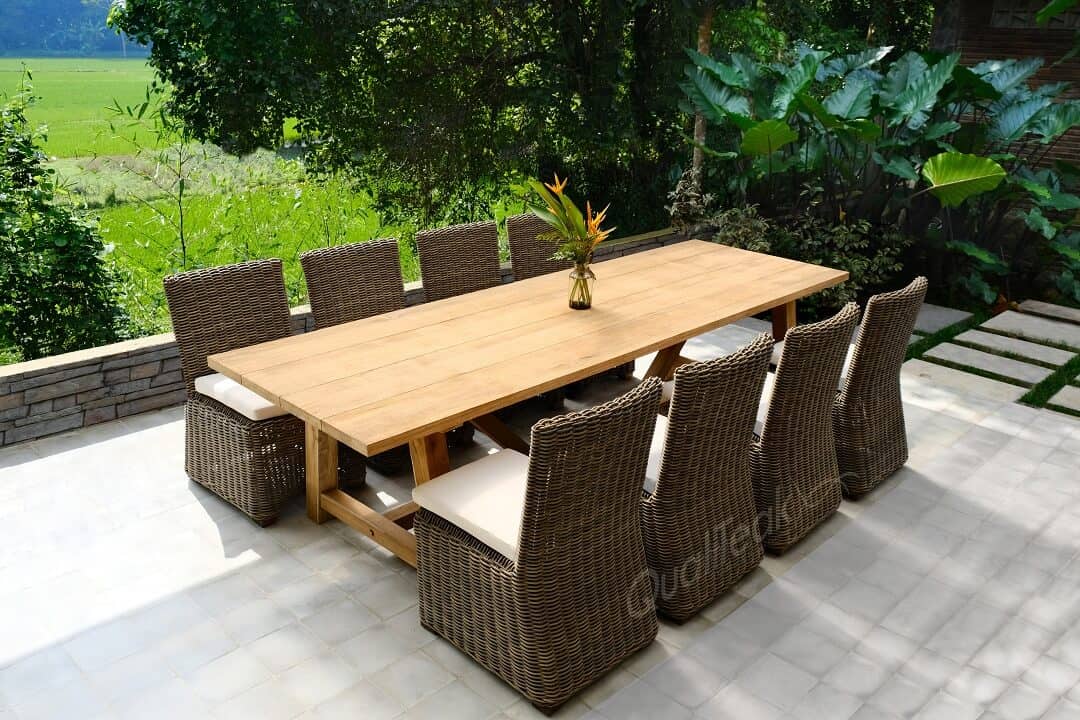 teak outdoor dining set