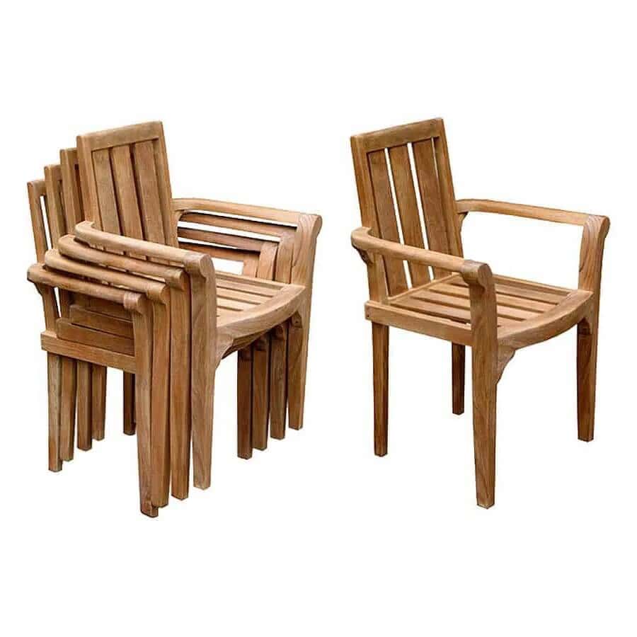 Teak Stacking Chair