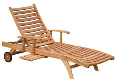 Plengkung Teak Sun Loungers With Arm