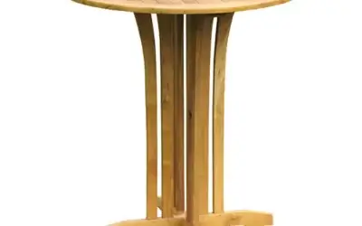 Teak Outdoor Round Bar Table