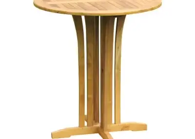 Teak Outdoor Round Bar Table