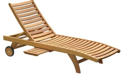 Teak Outdoor Sun Loungers Plengkung
