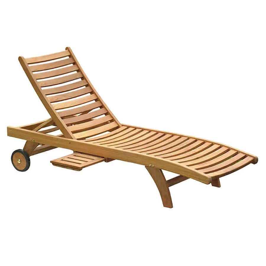 Teak Outdoor Sun Loungers