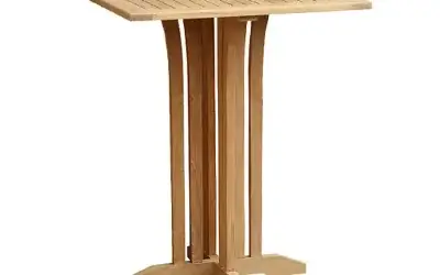 Teak Square Bar Table