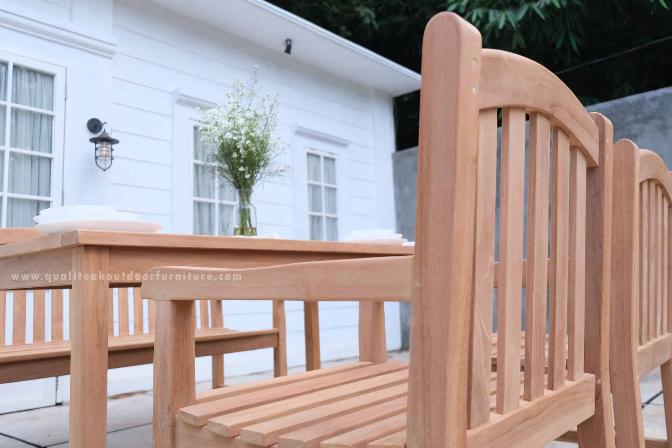 teak garden bench