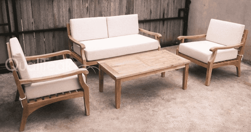 How to Make Minimalist Garden Design with Teak Wood