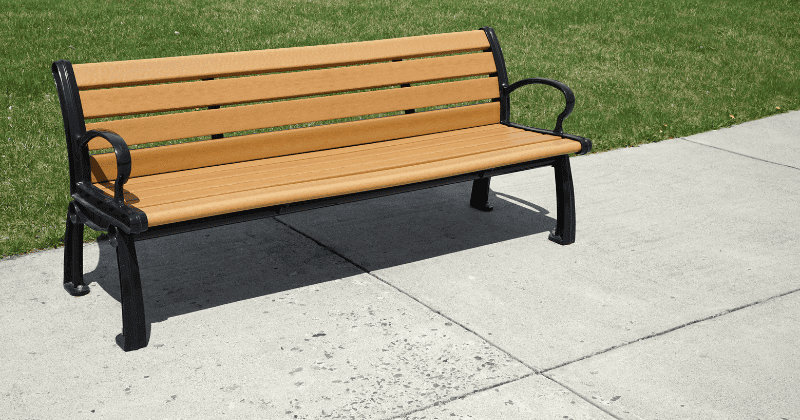 Teak Wood Bench Design for Modern Outdoor