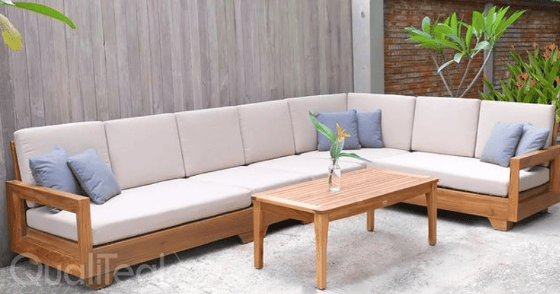 How to Make Minimalist Garden Design with Teak Wood