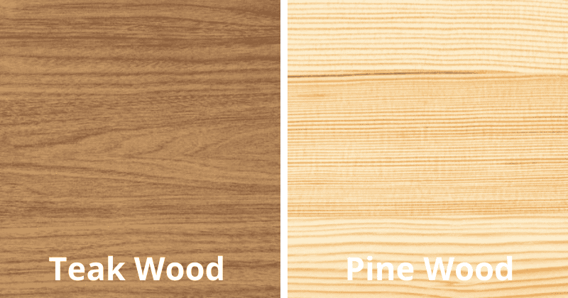 Teak Wood vs Pine Wood for Outdoor Furniture