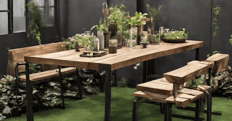 How to Make Industrial Garden Decor with Teak Wood