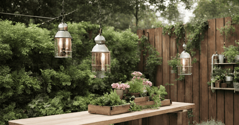 How to Make Industrial Garden Decor with Teak Wood
