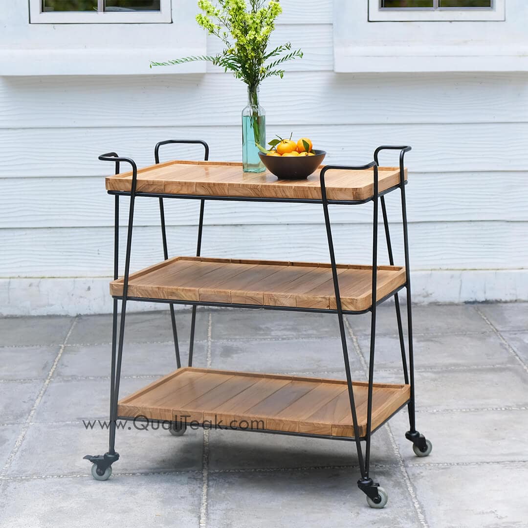 Teak Serving Trolley
