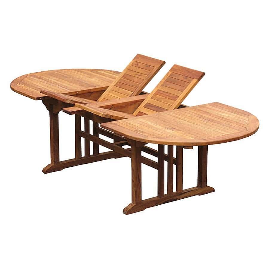teak extension table