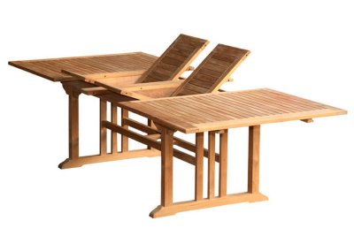 Rectangular Double Extension Table