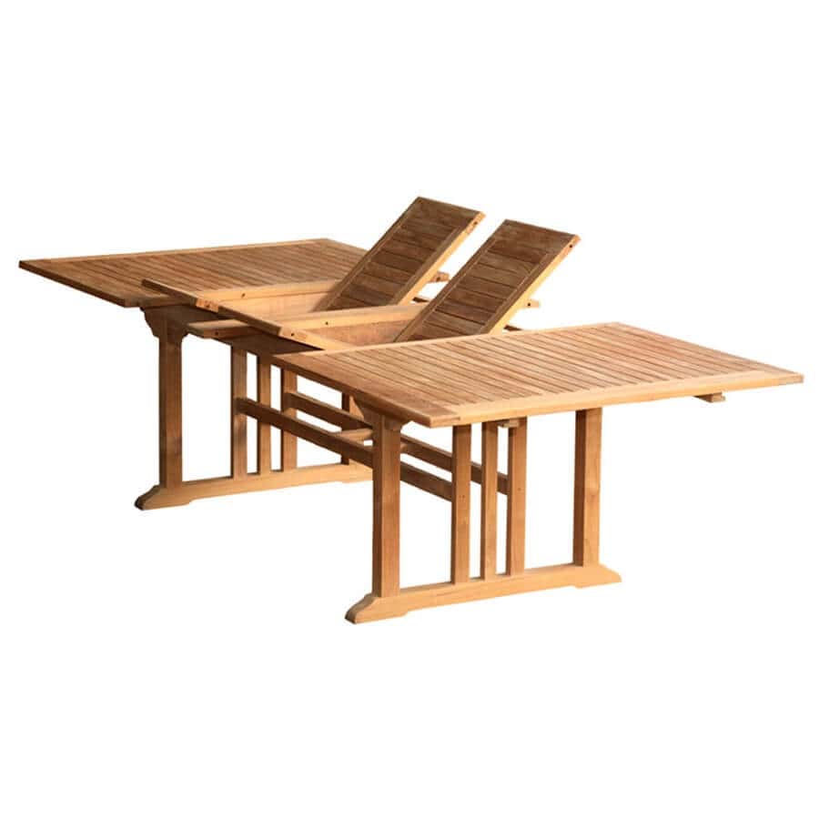 teak extension table