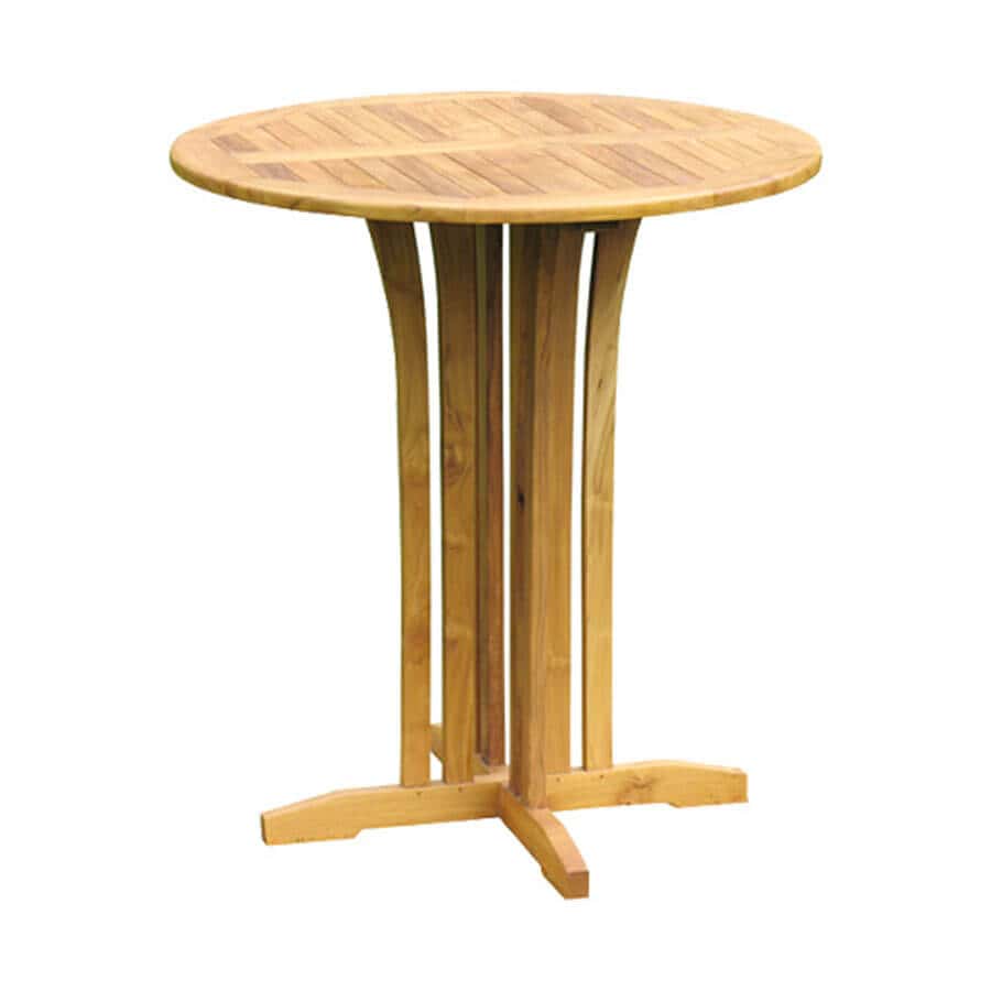 teak outdoor bar table