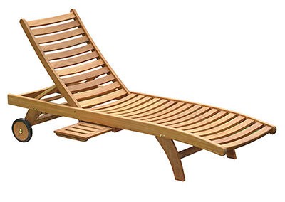 Teak Outdoor Sun Loungers Plengkung
