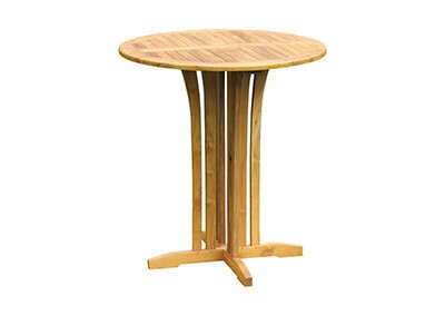 Teak Outdoor Round Bar Table