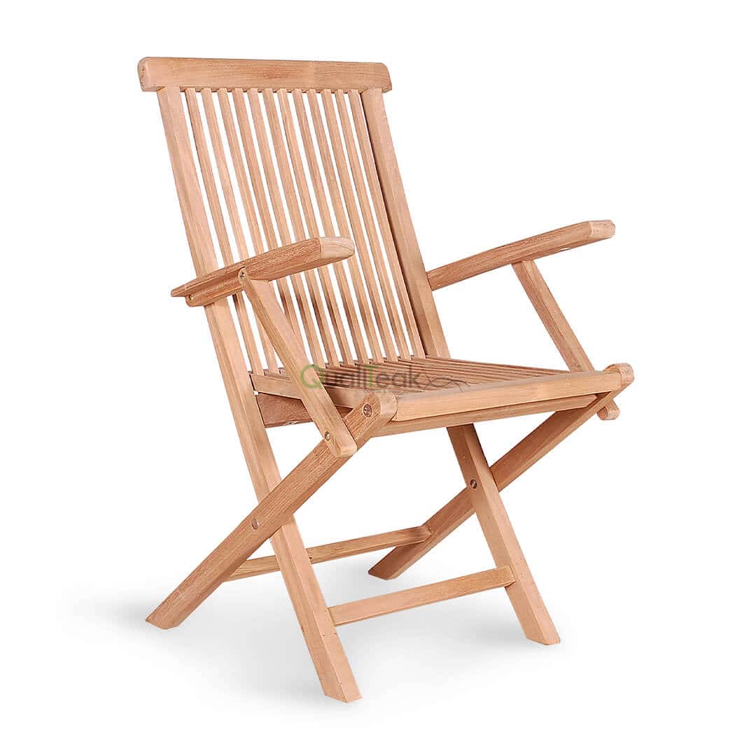 teak folding armchair