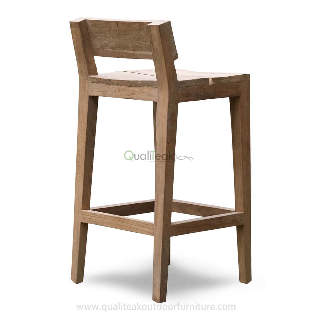 teak reclaimed bar chairs