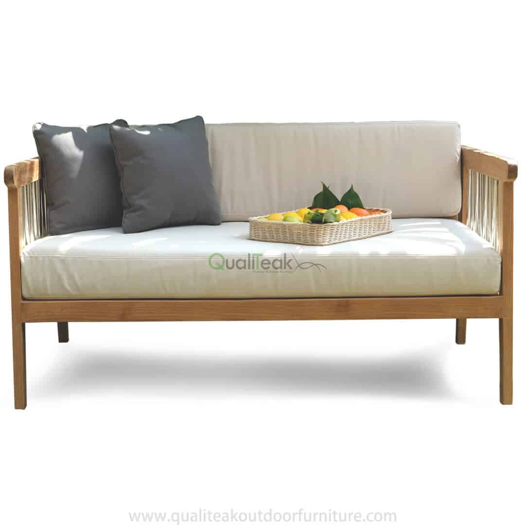teak outdoor love seat