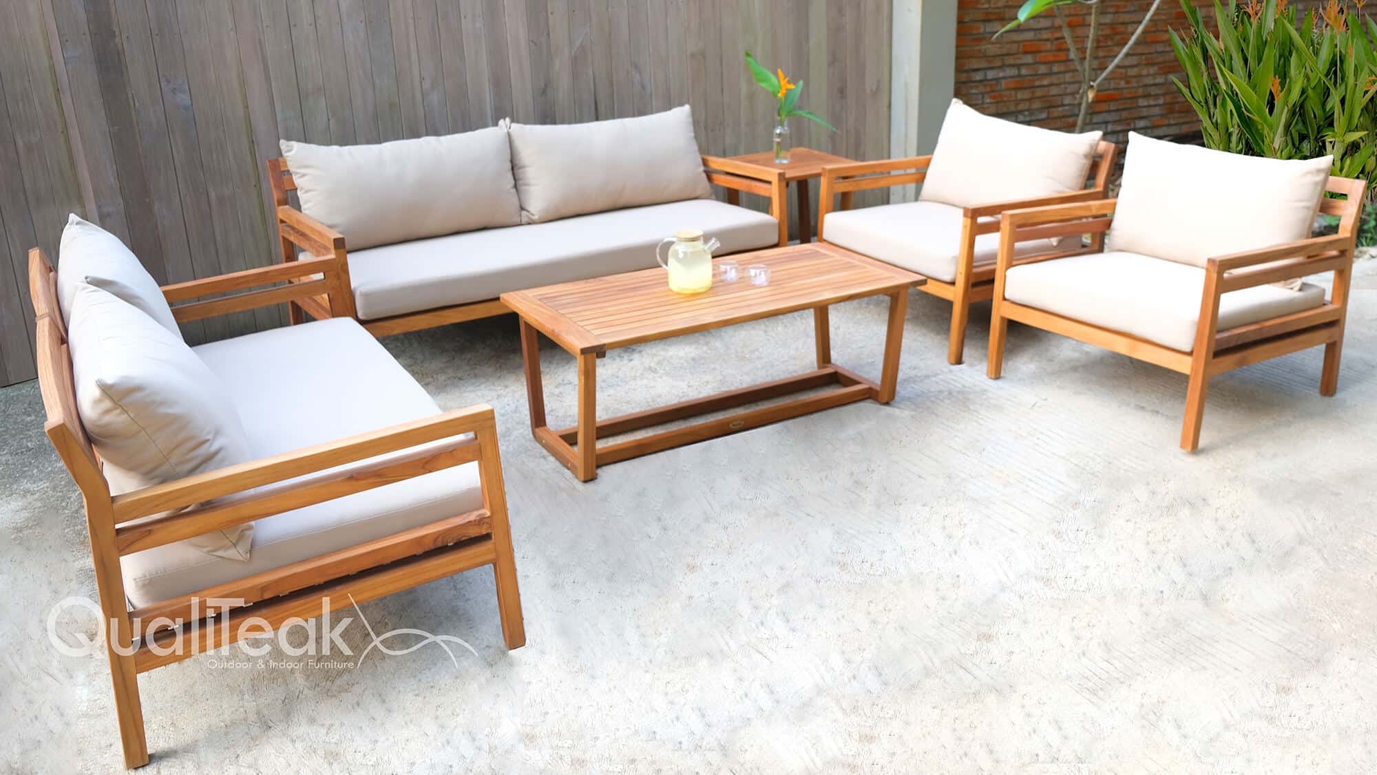 Teak outdoor sofa Set