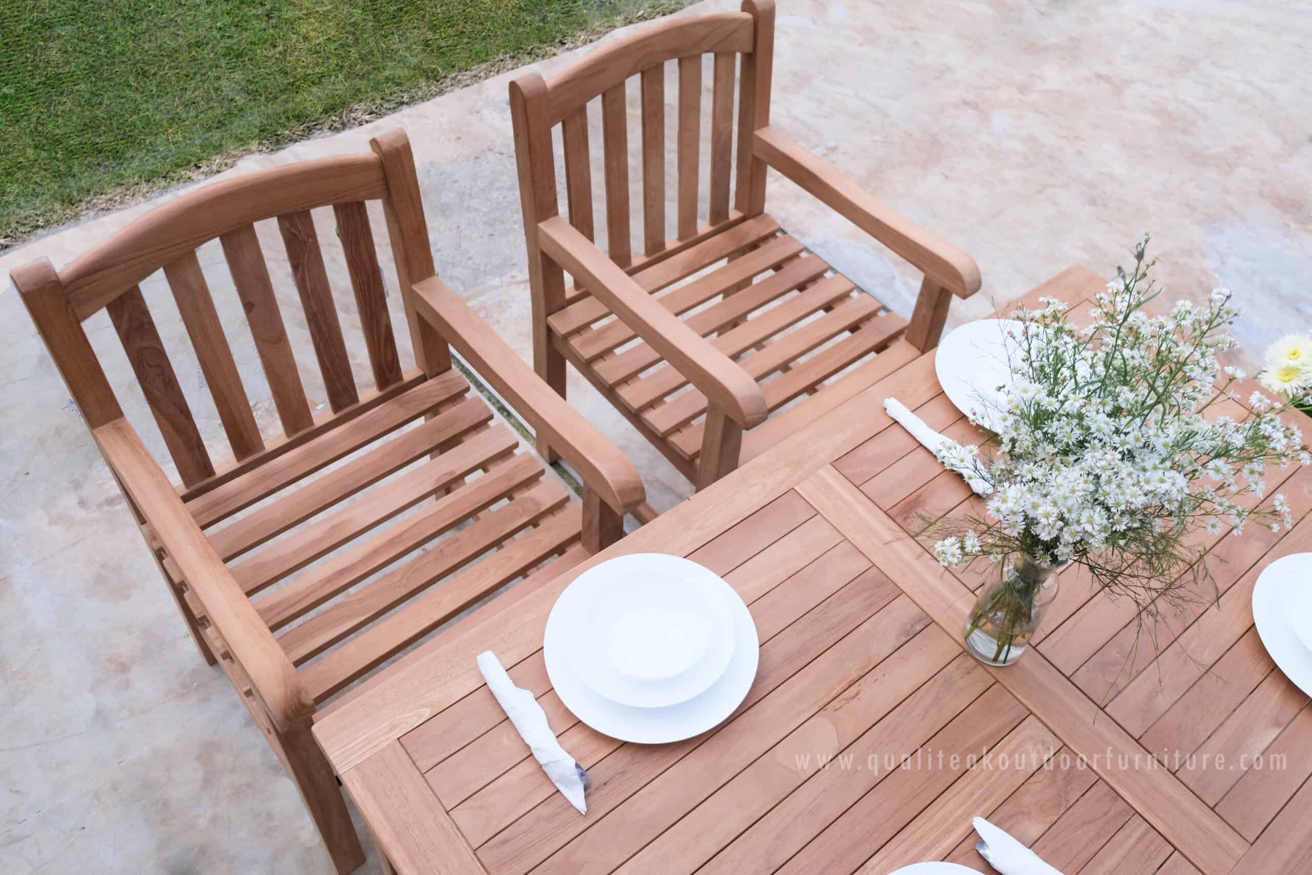teak garden bench