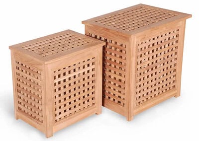 Teak Outdoor Laundry Box