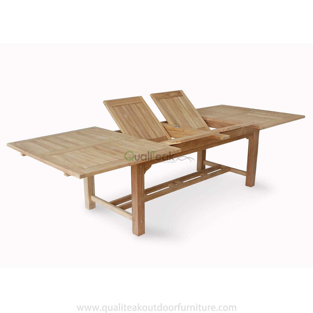 teak outdoor extension table