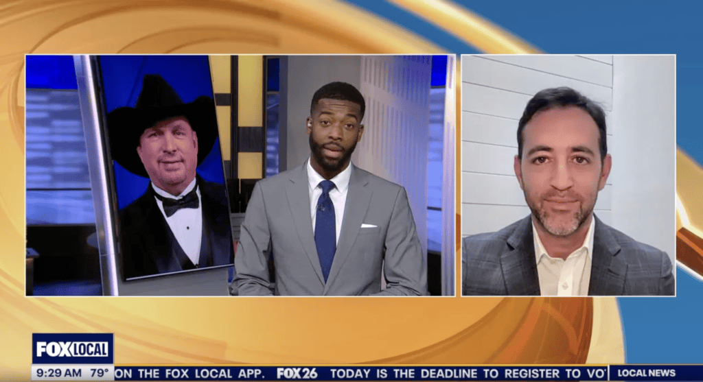 Crisis manager Evan Nierman on Fox News in Houston talking about Garth Brooks allegations.