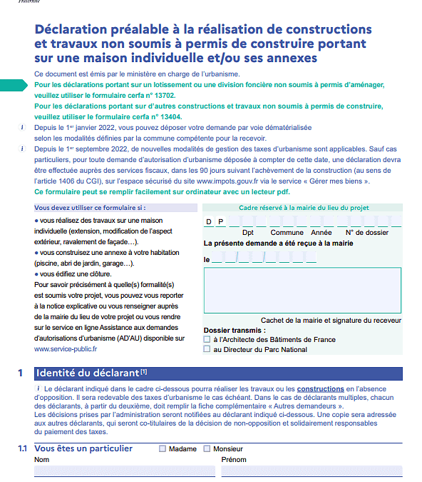 La déclaration préalable de travaux pour une piscine