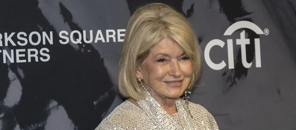 Martha Stewart attends the Hudson River Park Friends 25th Anniversary Gala at Pier Sixty at Chelsea Piers on October 12, 2023 in New York City