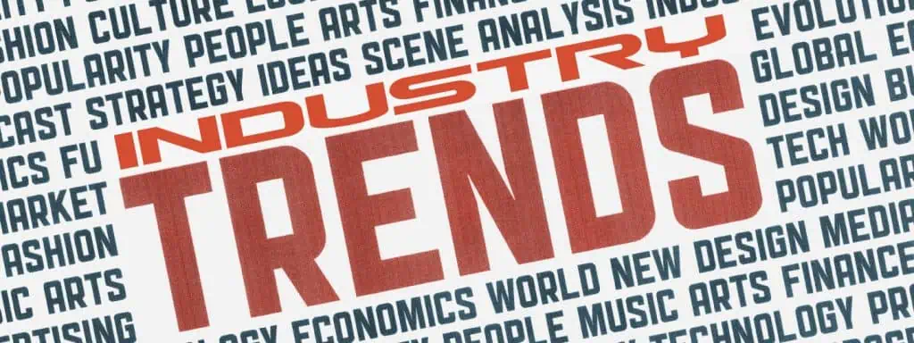 Infographic depicting industry trends