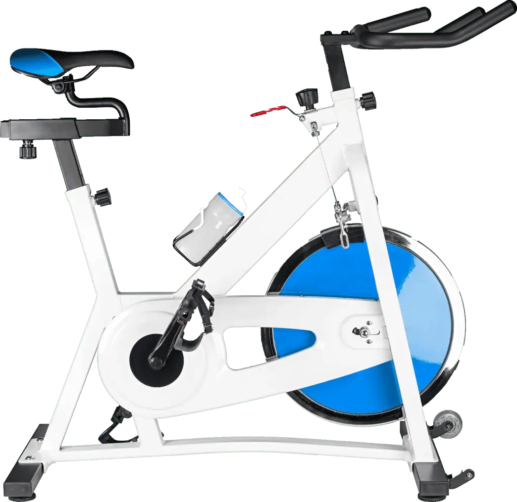 An exercise bike