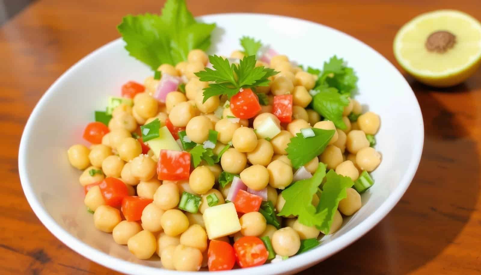 Salade de Pois Chiches Crémeuse et Croquante : Votre Nouveau Plat Préféré !