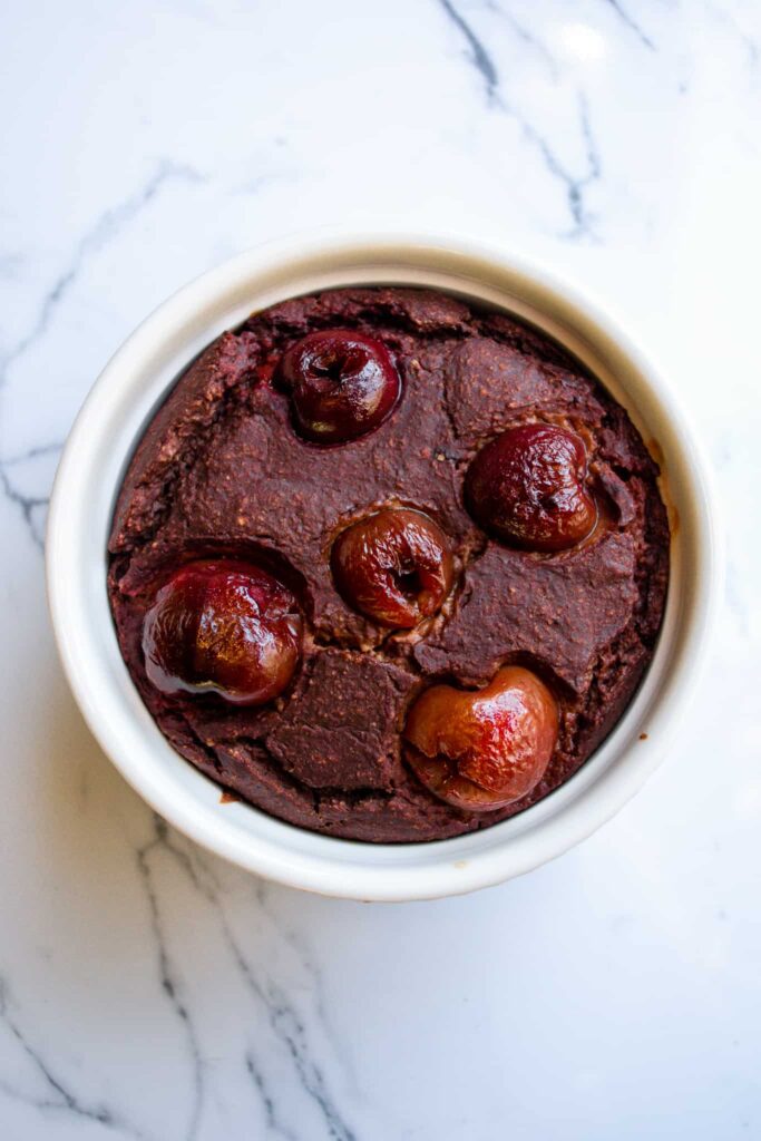 Cherry Chocolate Black forest baked oats