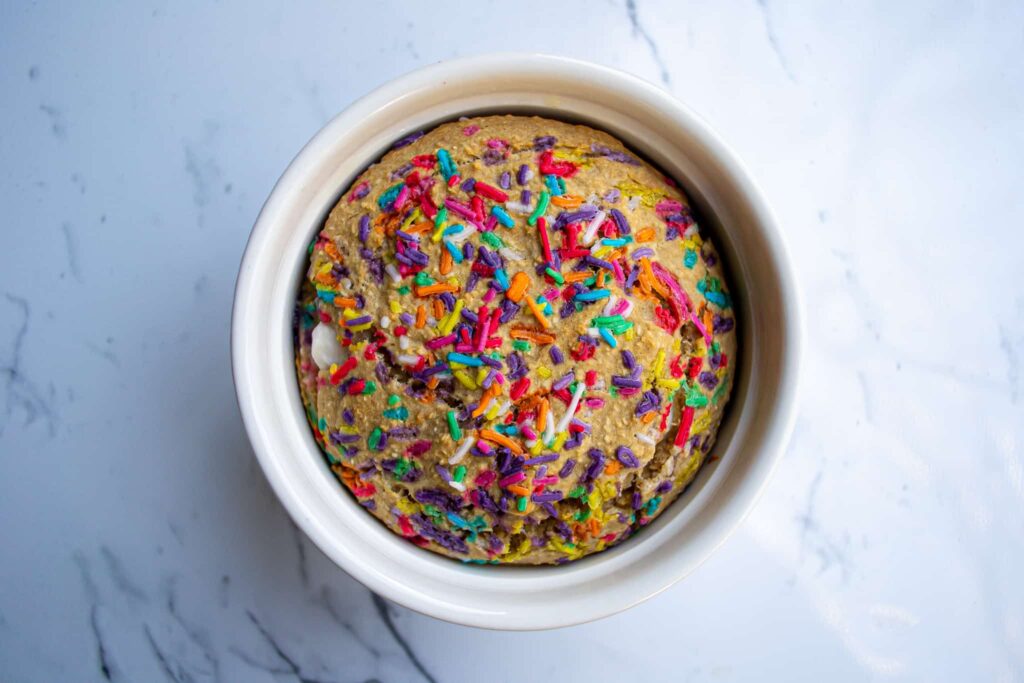 birthday cake baked oats