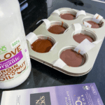 healthy vegan mars bars melted chocolate layer