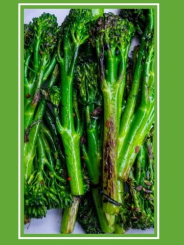 Cover image for pan fried broccolini web story recipe.