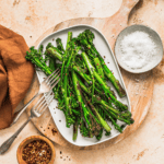 Pan fried broccolini pin.