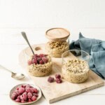 Thumbnail image for meal prep overnight oats recipe.