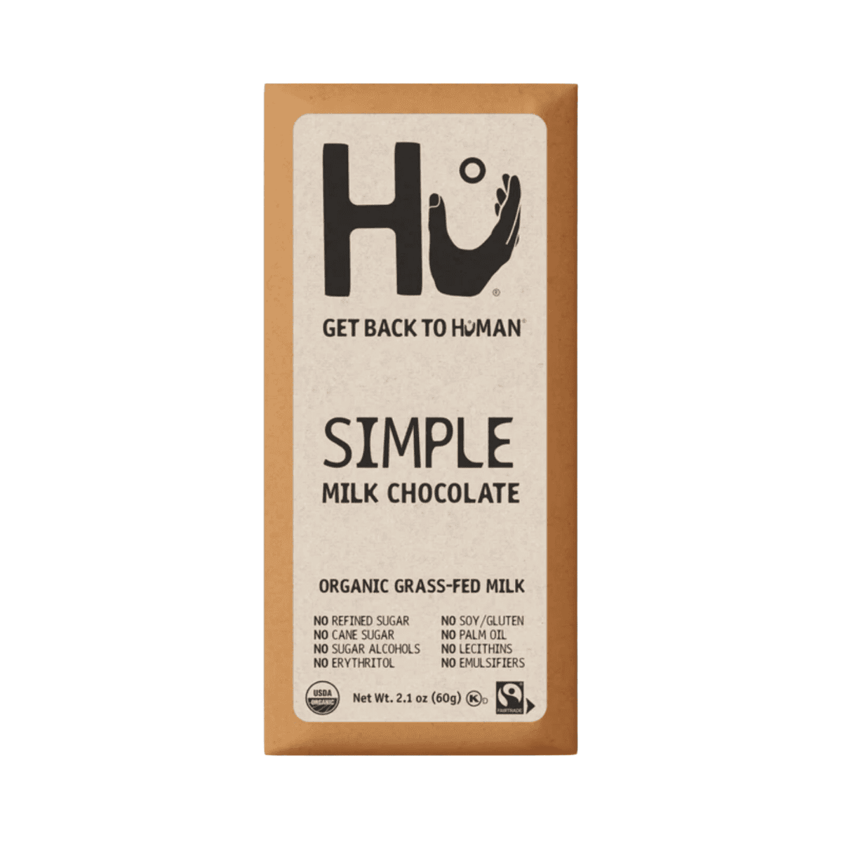 Hu Simple Milk Chocolate bar.