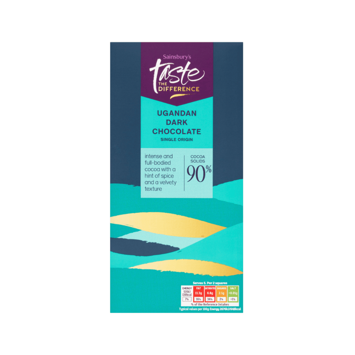 Sainsbury's Ugandan dark chocolate bar.