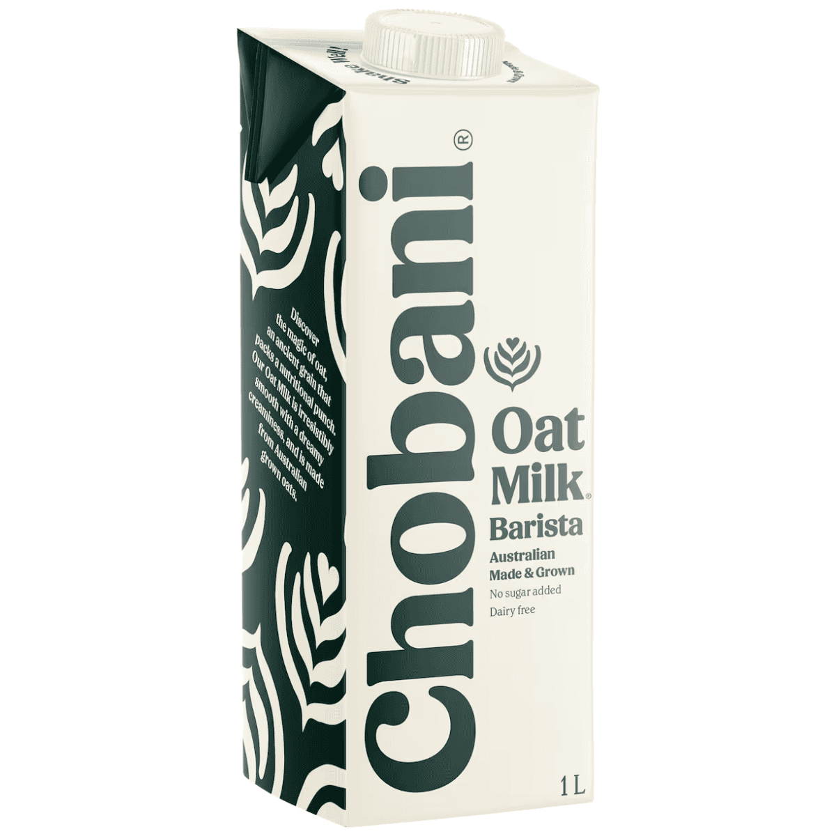Carton of Chobani barista oat milk.