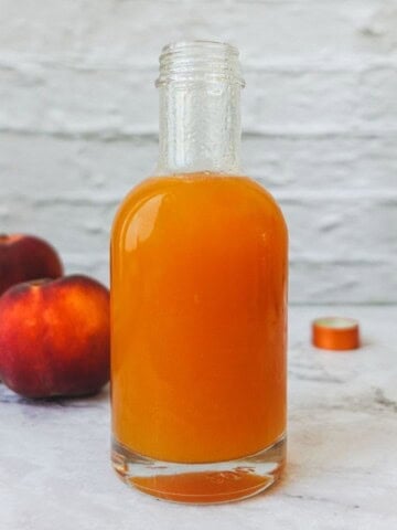Thumbnail image for peach syrup recipe.