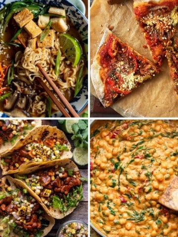 Thumbnail image for weekly vegan meal plan April 7-13.