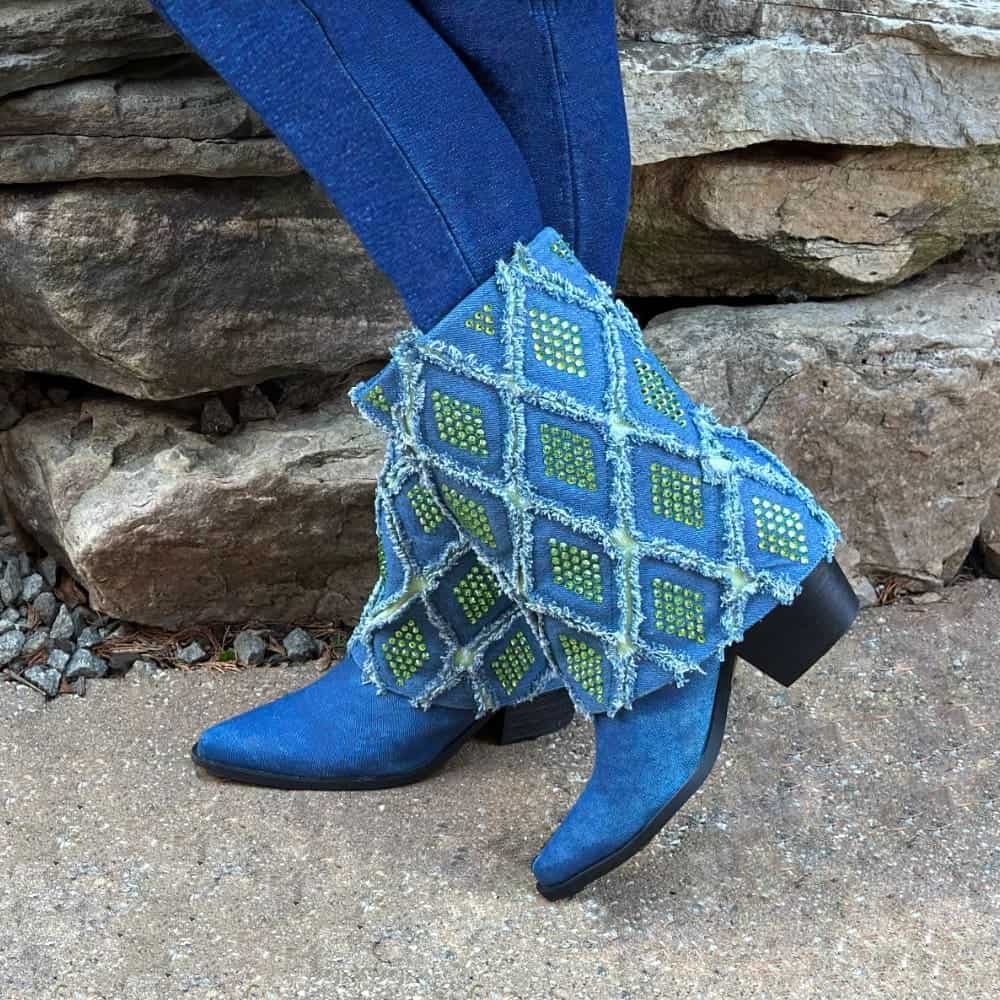 Gram Glam Boot Peridot Diamonds: rhinestone cowgirl boots