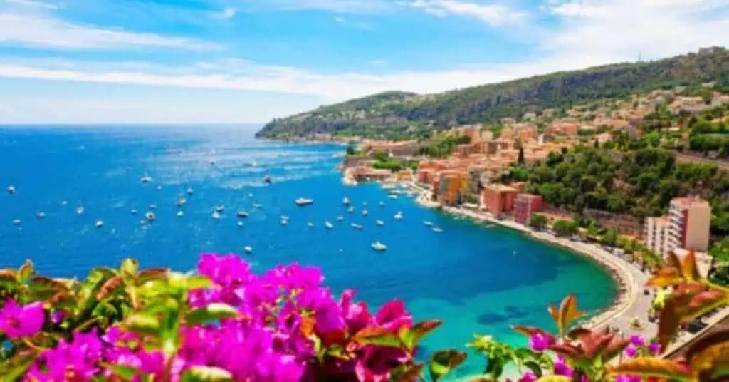 The coastline of the French Rivera